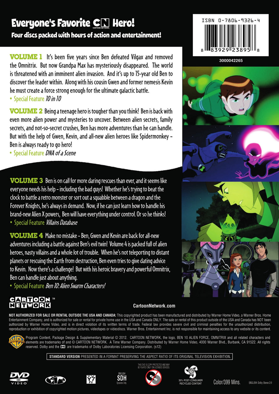 4 Kid Favorites Cartoon Network Classic Ben 10 Alien Force [DVD]