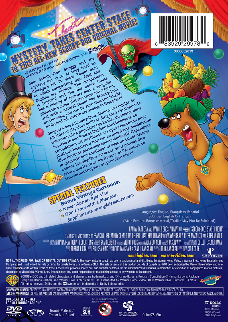SD! Scooby-Doo! Stage Fright [DVD]