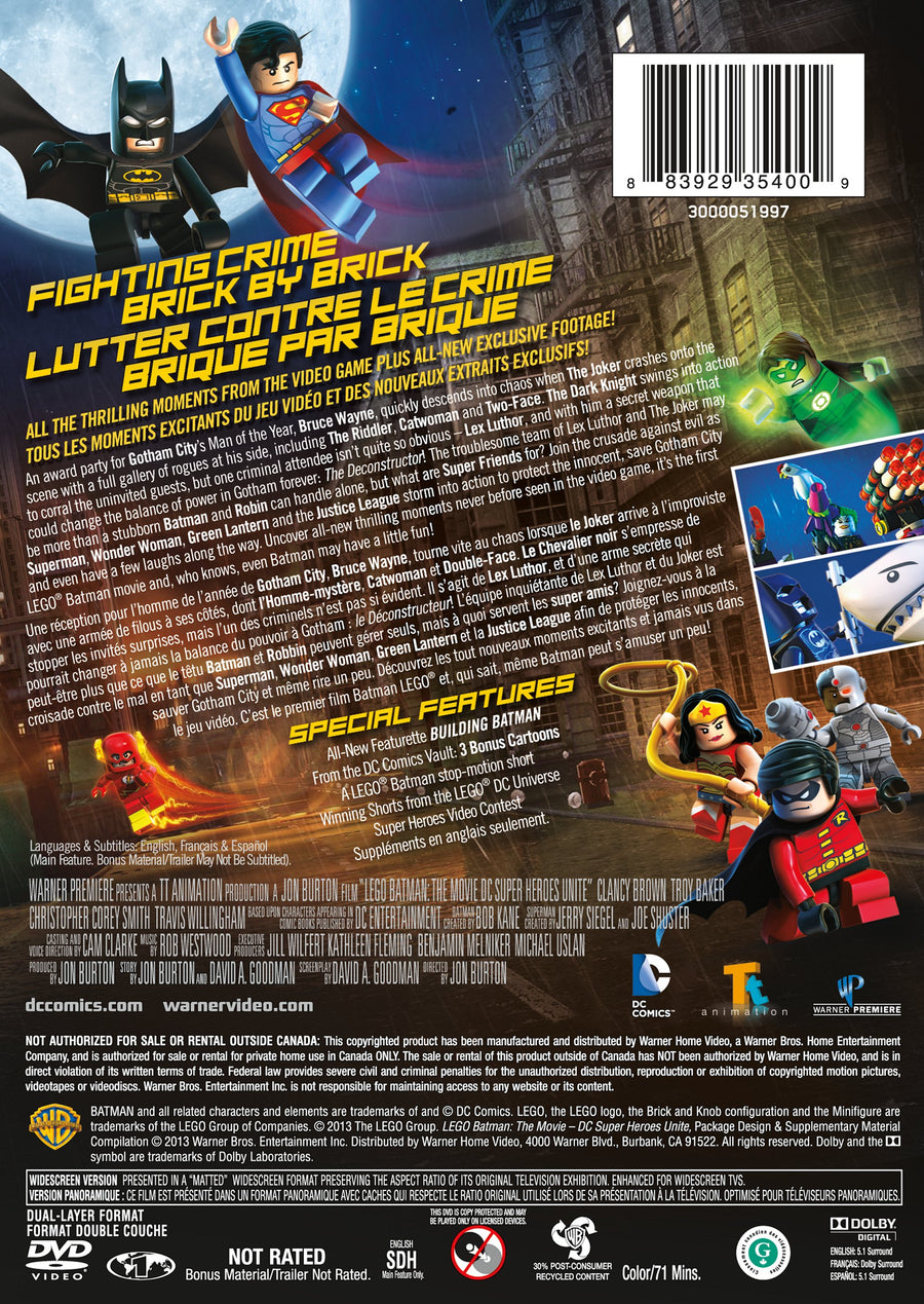 LEGO Batman: The Movie DC Superheroes Unite [DVD]