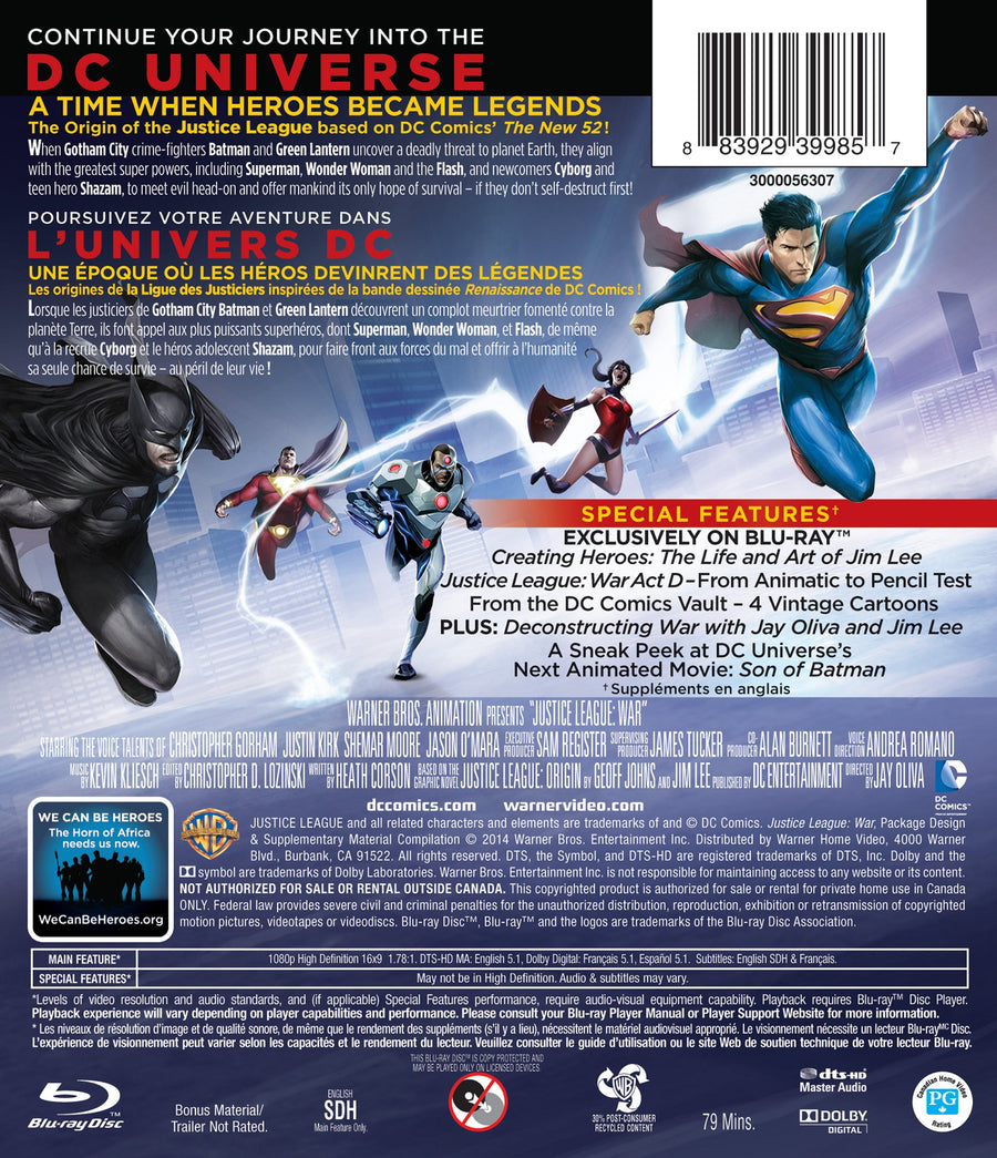 DCU: Justice League: War [Blu-Ray]