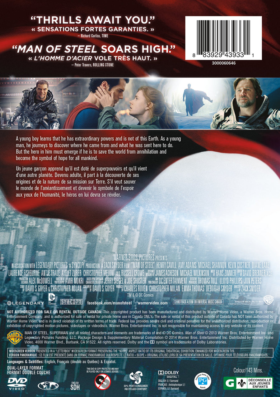 Man of Steel [DVD]