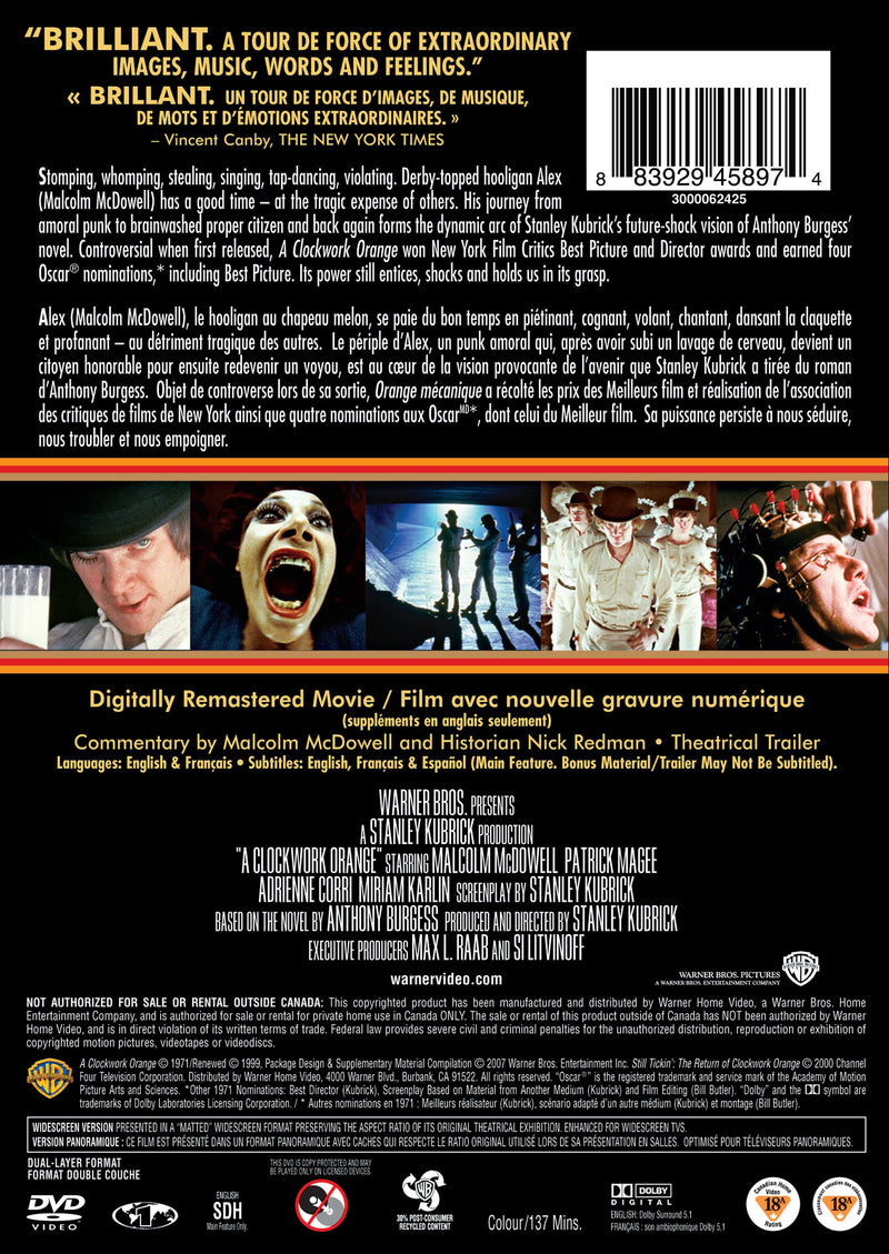 Clockwork Orange, A: [DVD]