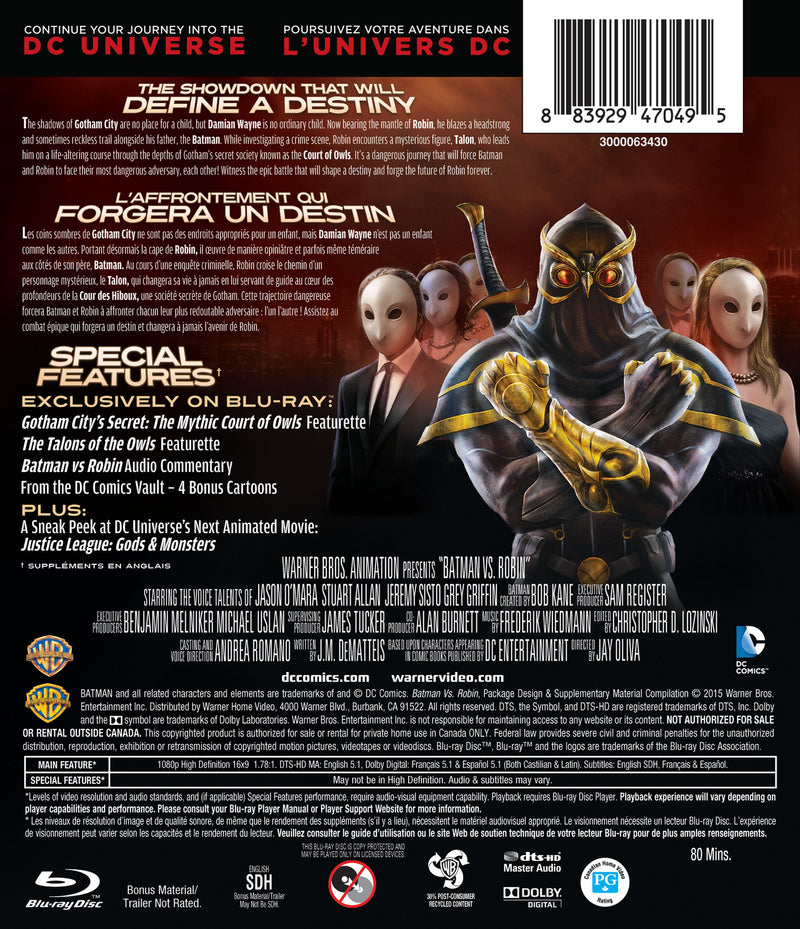 Batman vs. Robin [Blu-Ray]