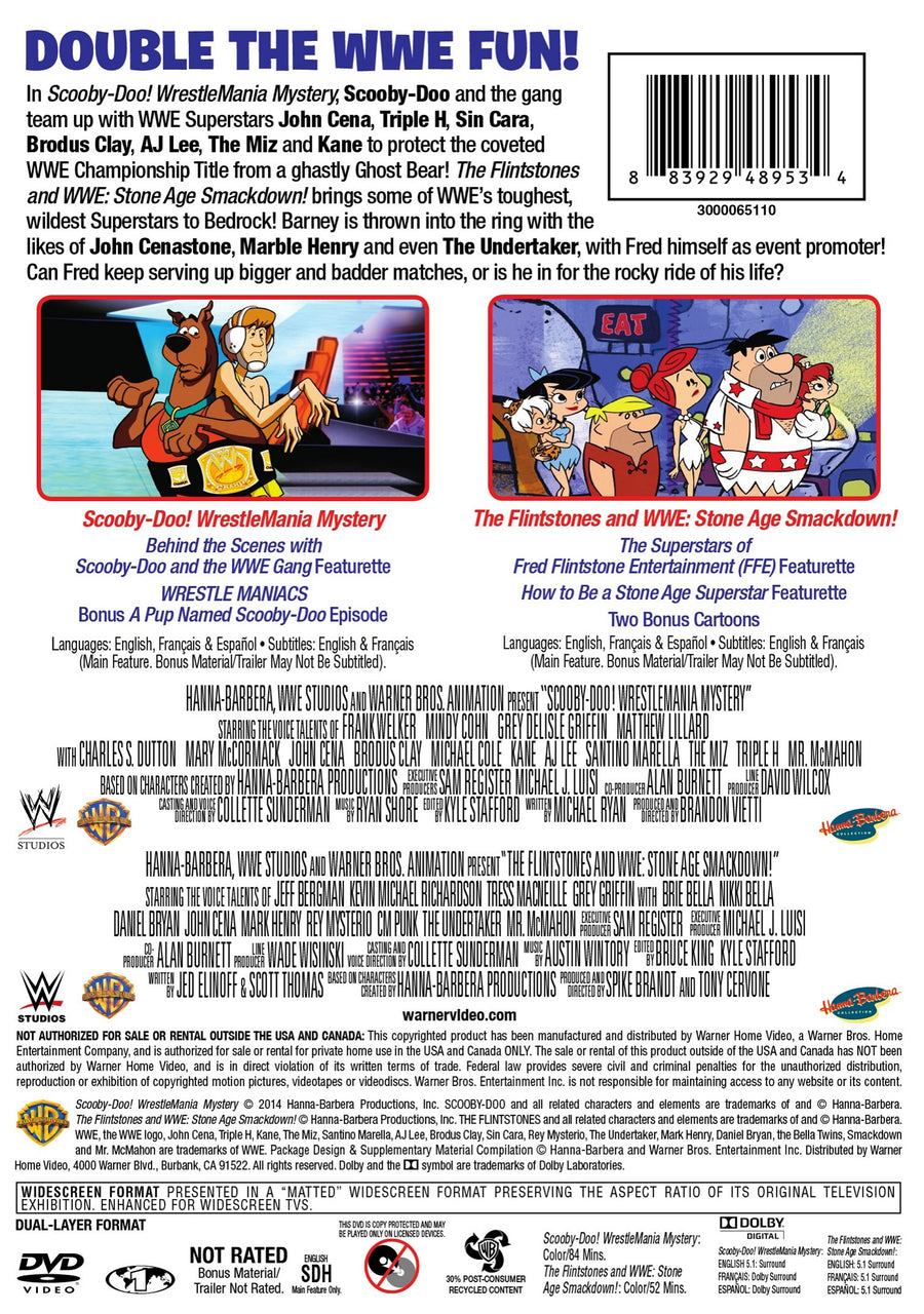 SD! WrestleMania/Flintstones&WWE (DVD) [DVD]