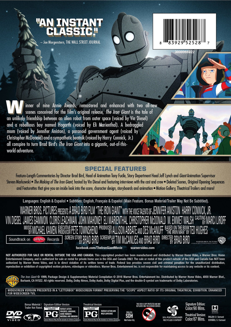 The Iron Giant: Signature Edition [DVD]