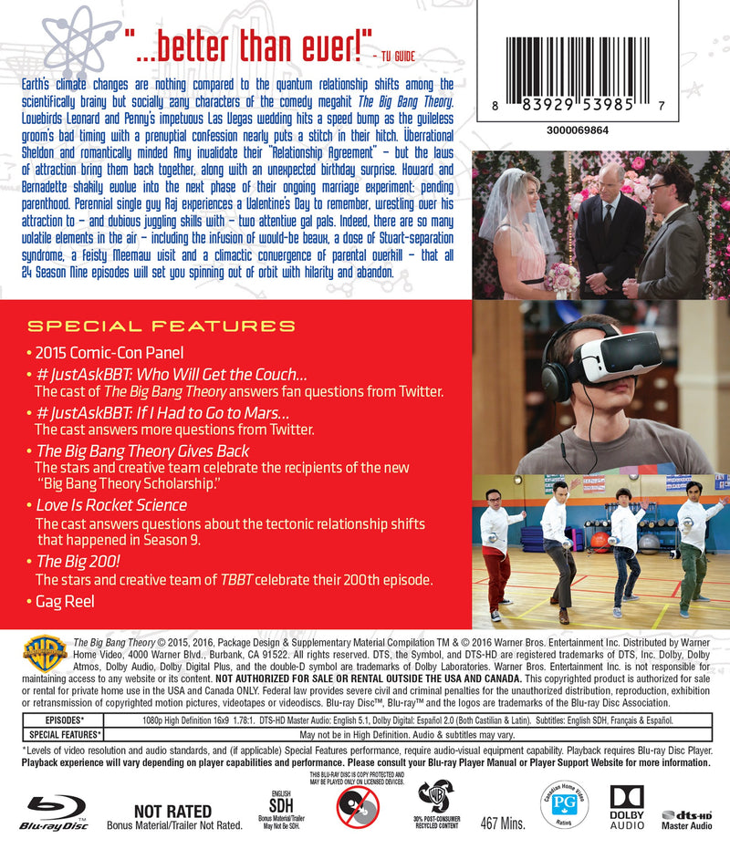 The Big Bang Theory: The Complete Ninth Season [Blu-Ray]