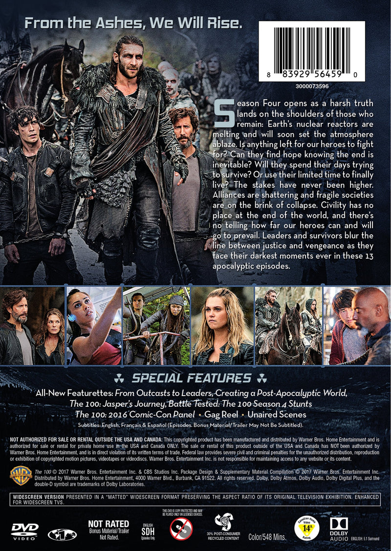 The 100: The Complete Fourth Season [DVD]