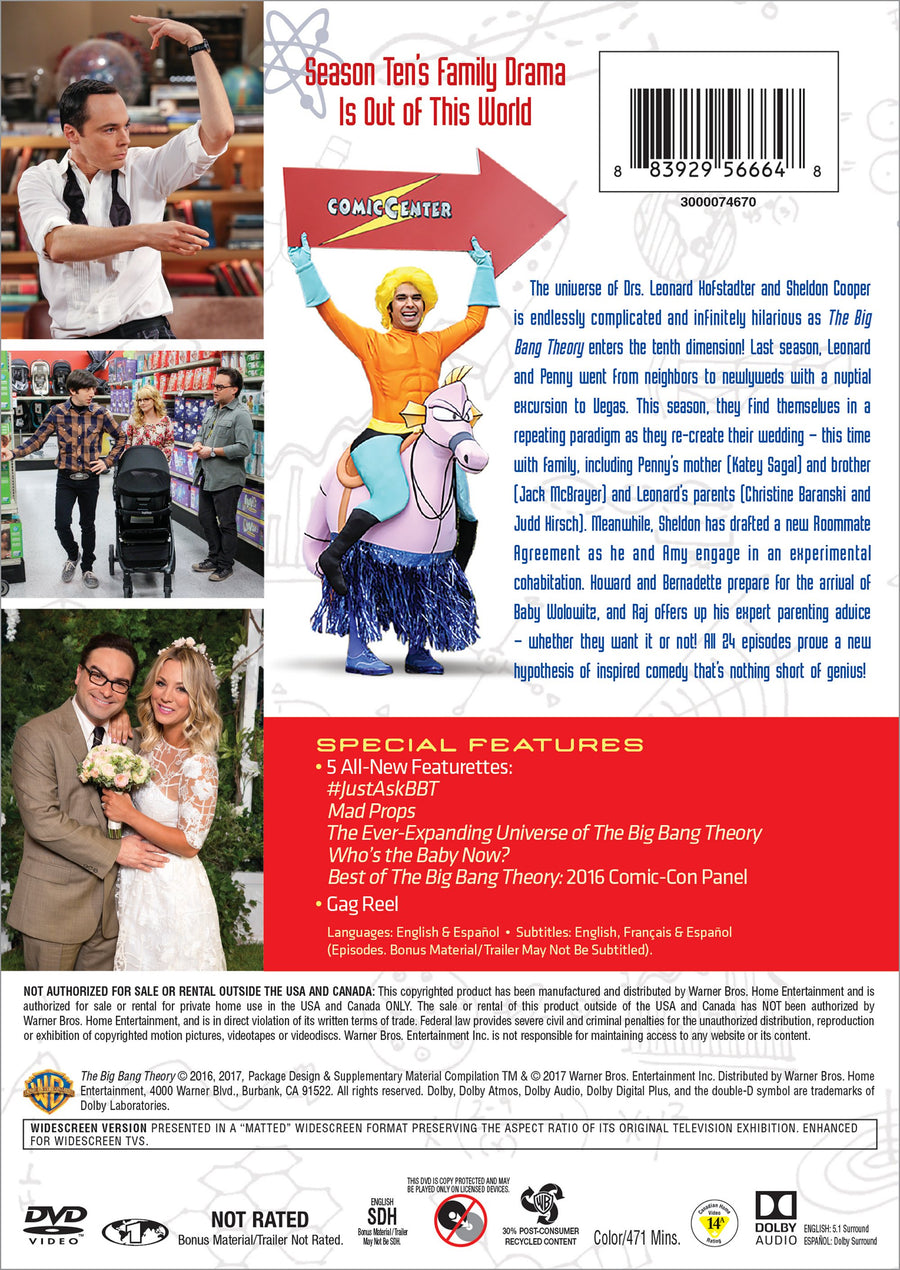 The Big Bang Theory: The Complete Tenth Season (Box Set) [DVD]