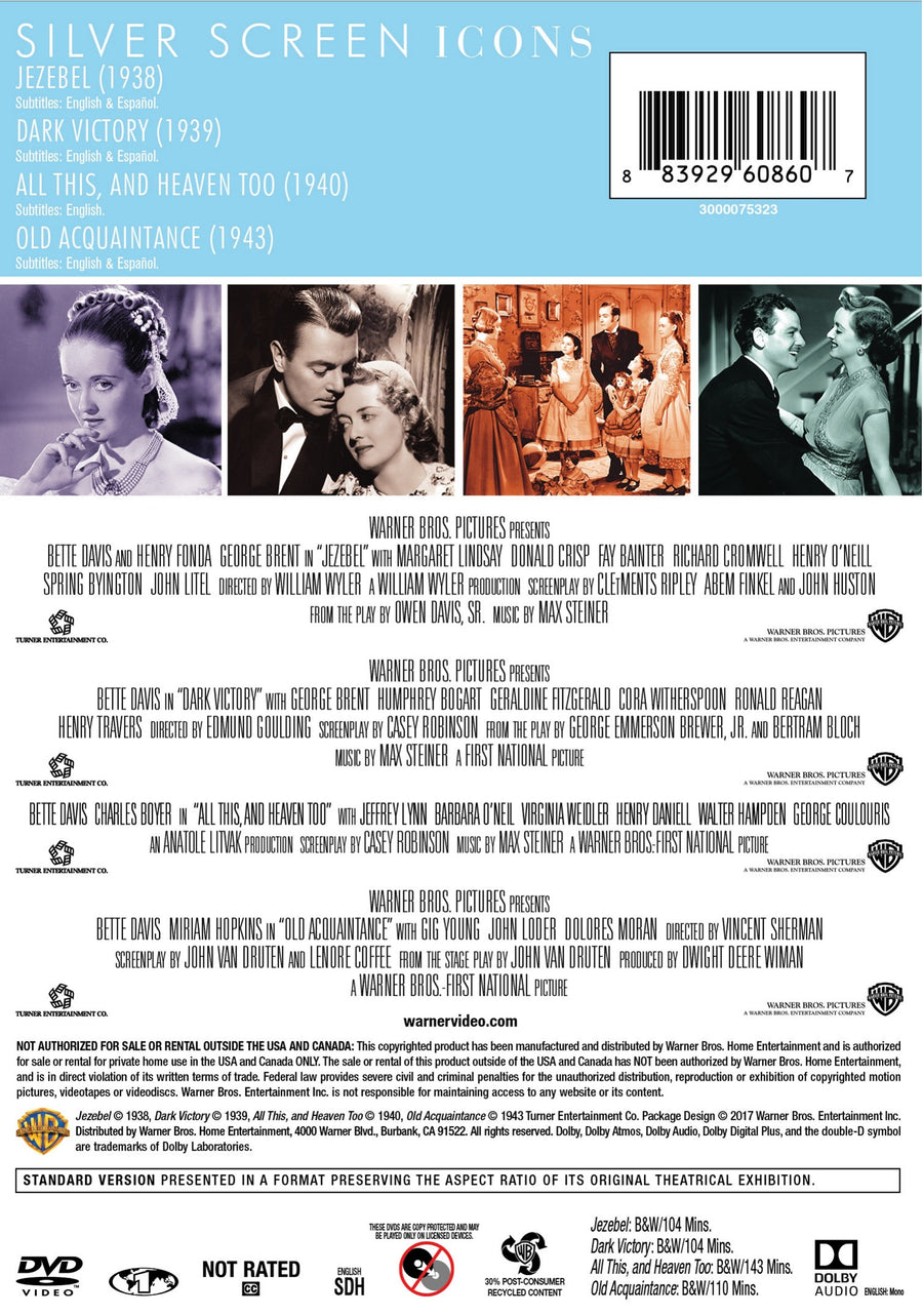Silver Screen Icons: Bette Davis [DVD]