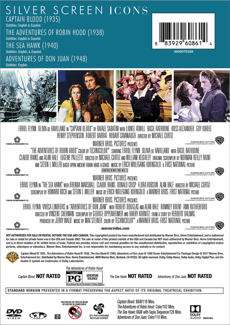 Silver Screen Icons: Errol Flynn [DVD]