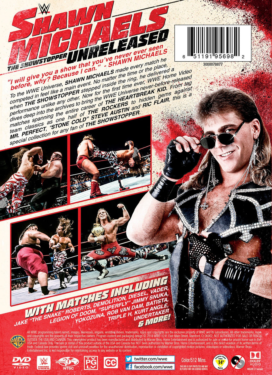 WWE: Shawn Michaels The Showstopper Unreleased [DVD]