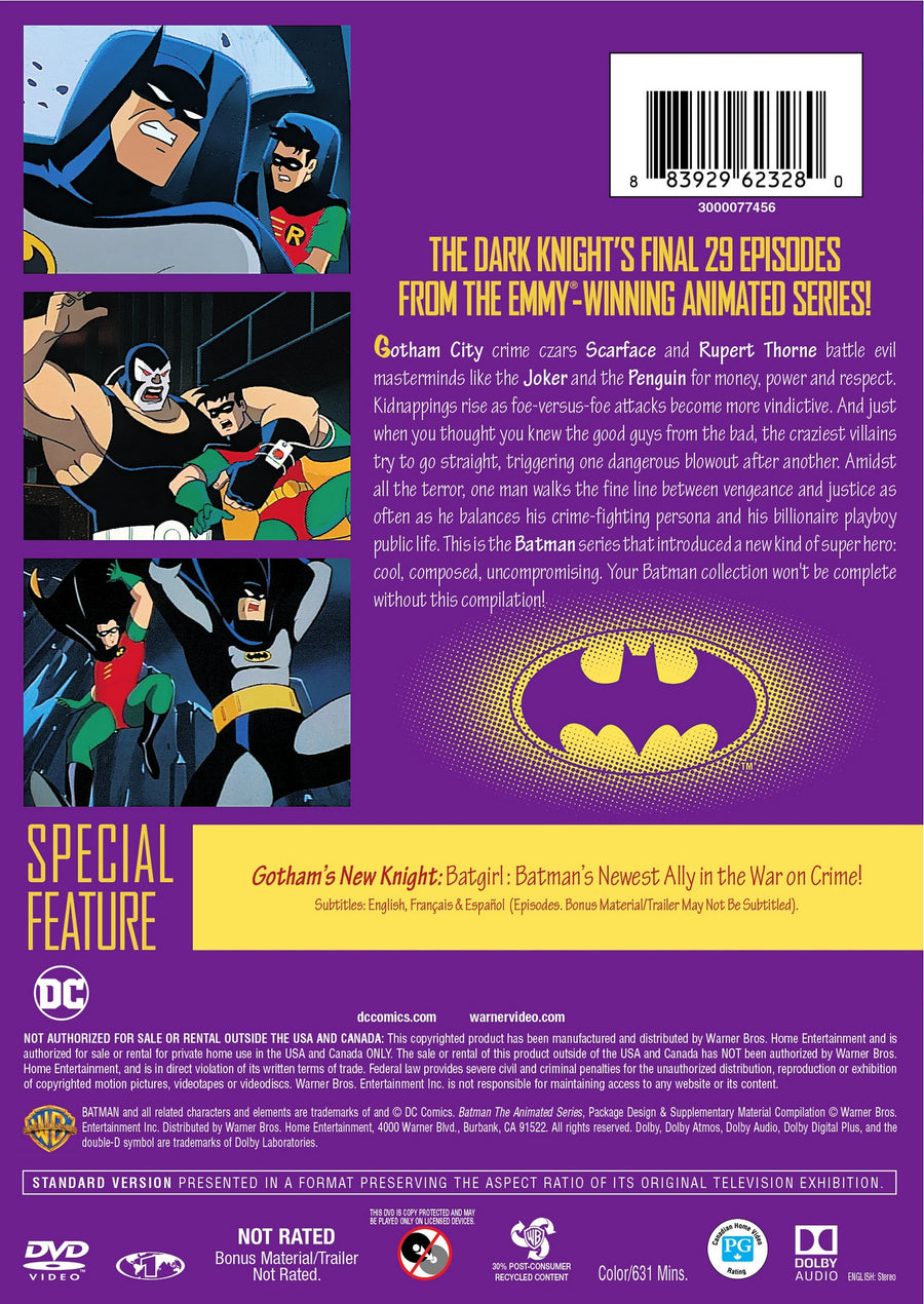 Batman: The Animated Series Vol. 3 [DVD]