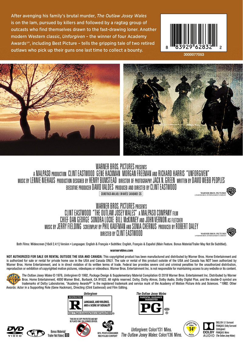 Unforgiven/The Outlaw Josey Wales [DVD]