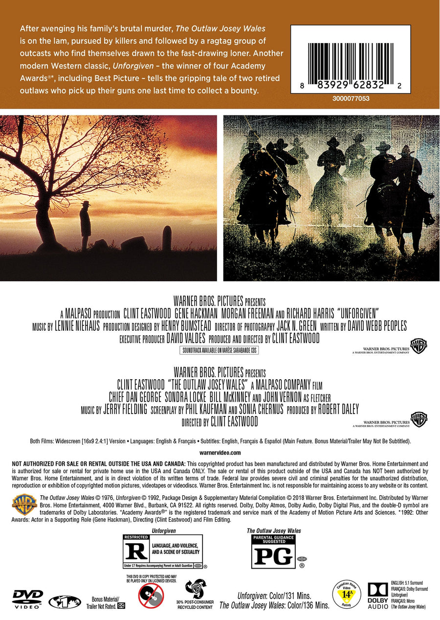 Unforgiven/The Outlaw Josey Wales [DVD]