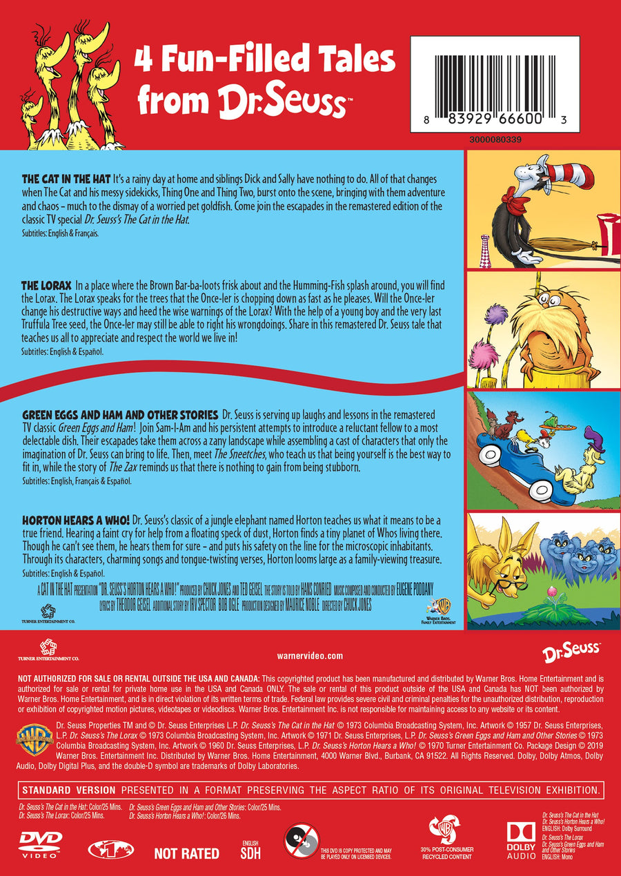 4 Kid Favorites: Dr. Seuss [DVD]