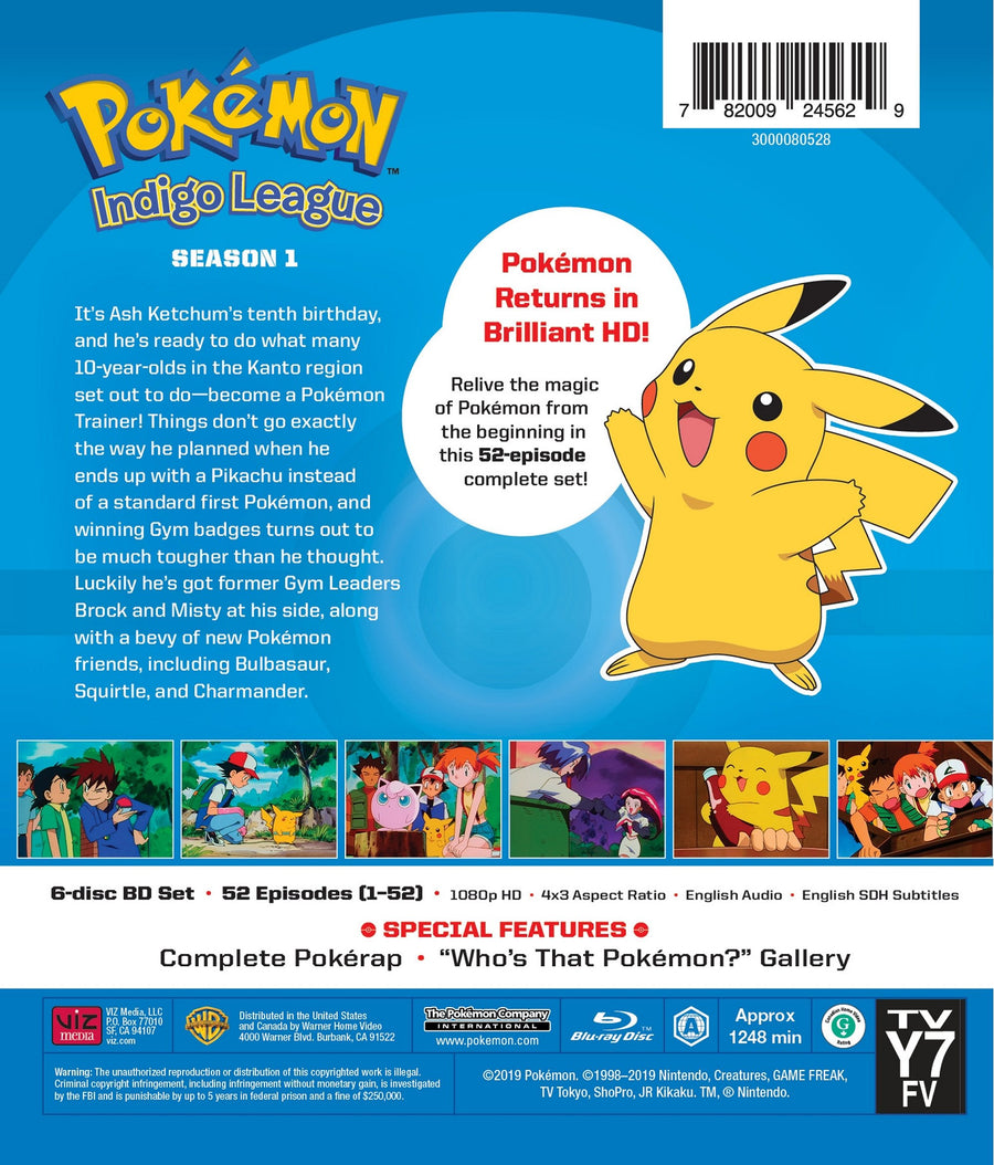 Pok#mon: Indigo League - Season 1 Standard Edition [Blu-Ray]
