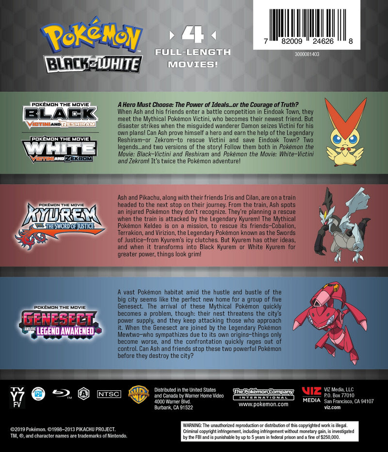 Pokemon Black & White Movie Collection Standard Edition [Blu-Ray]