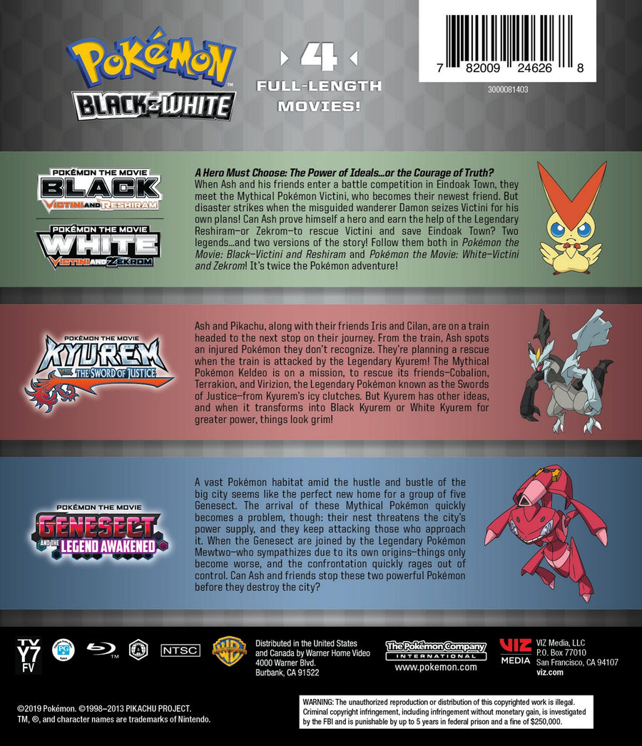 Pokemon Black & White Movie Collection Standard Edition [Blu-Ray]