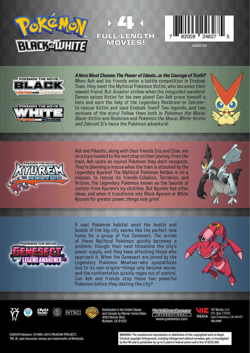 Pokémon: Black & White - 4-movie Collection [DVD]