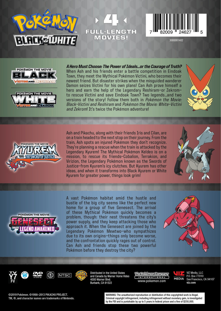Pokémon: Black & White - 4-movie Collection [DVD]
