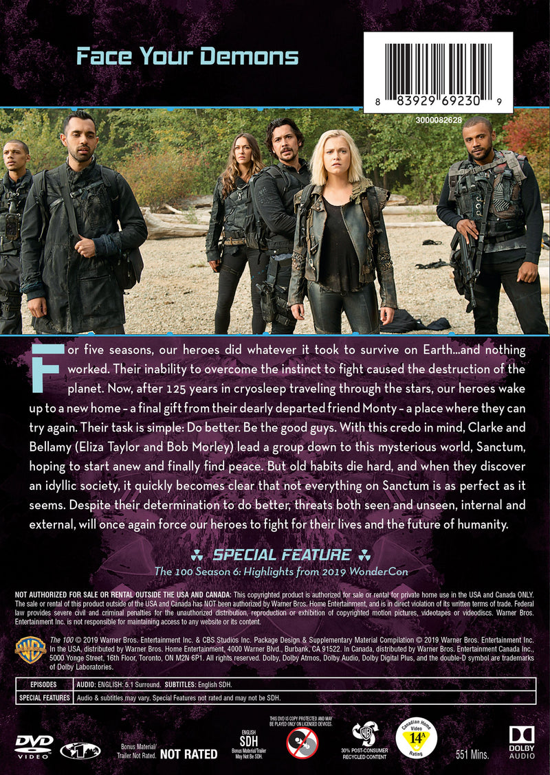 The 100: The Complete Sixth Season [DVD]