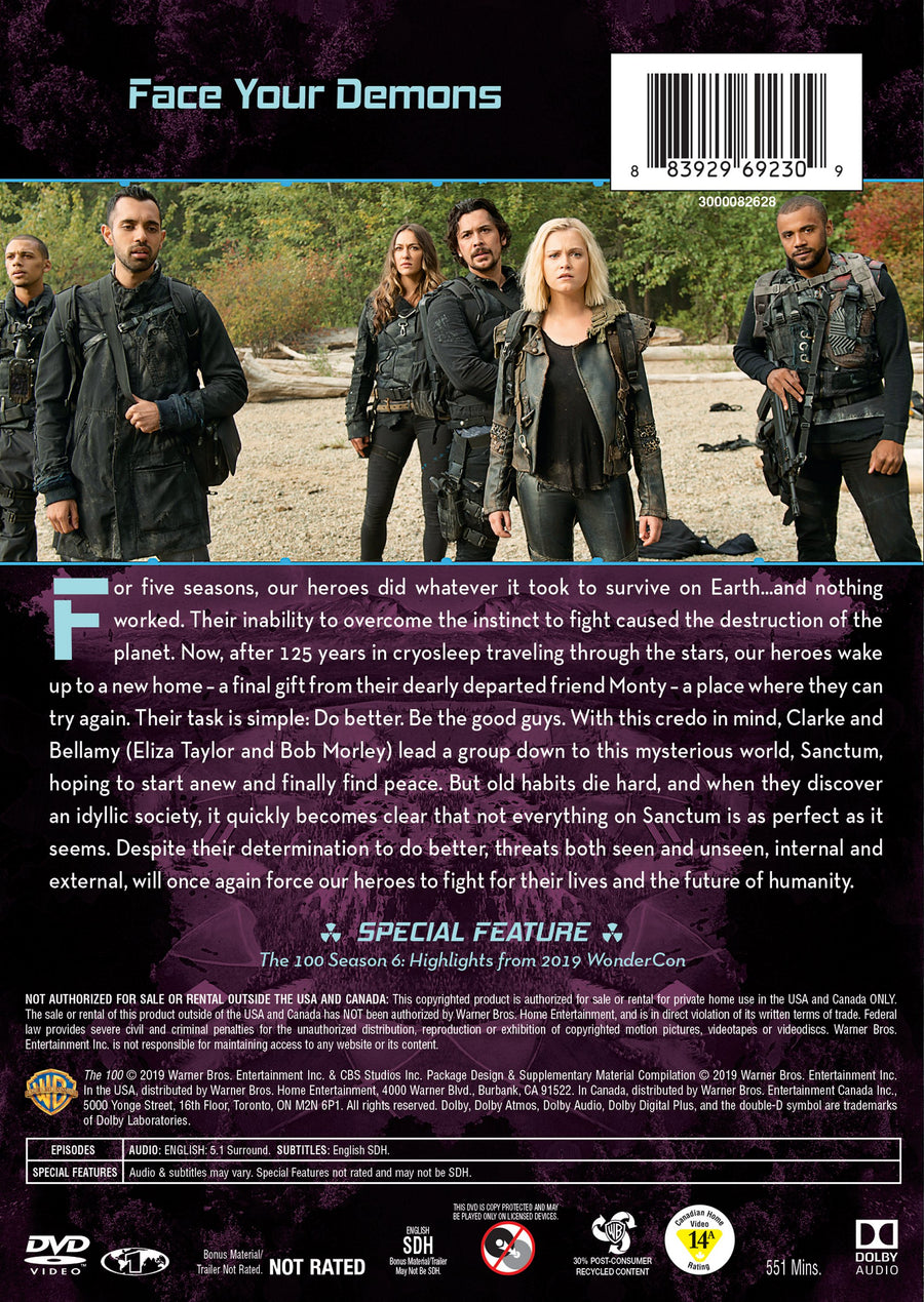 The 100: The Complete Sixth Season [DVD]