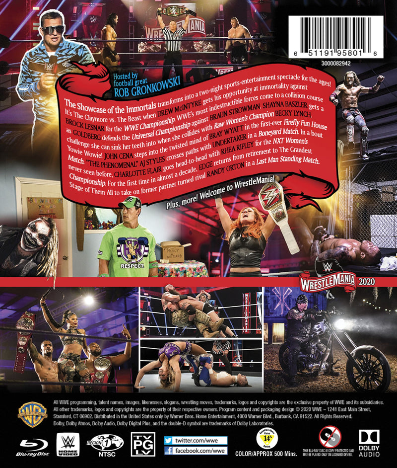 WWE: WrestleMania 36 [Blu-Ray]
