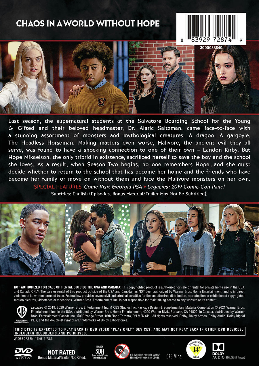 Legacies: The Complete Second Season [DVD]