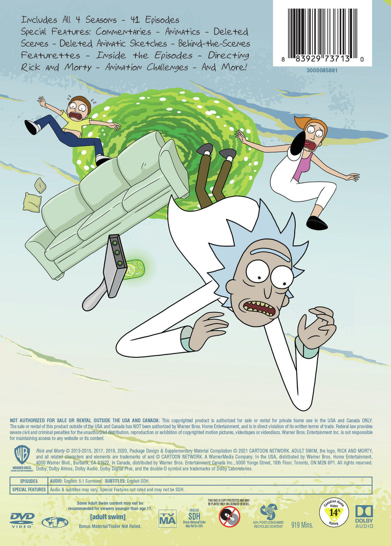 Rick and Morty: Season 1-4 (Box Set) [DVD]