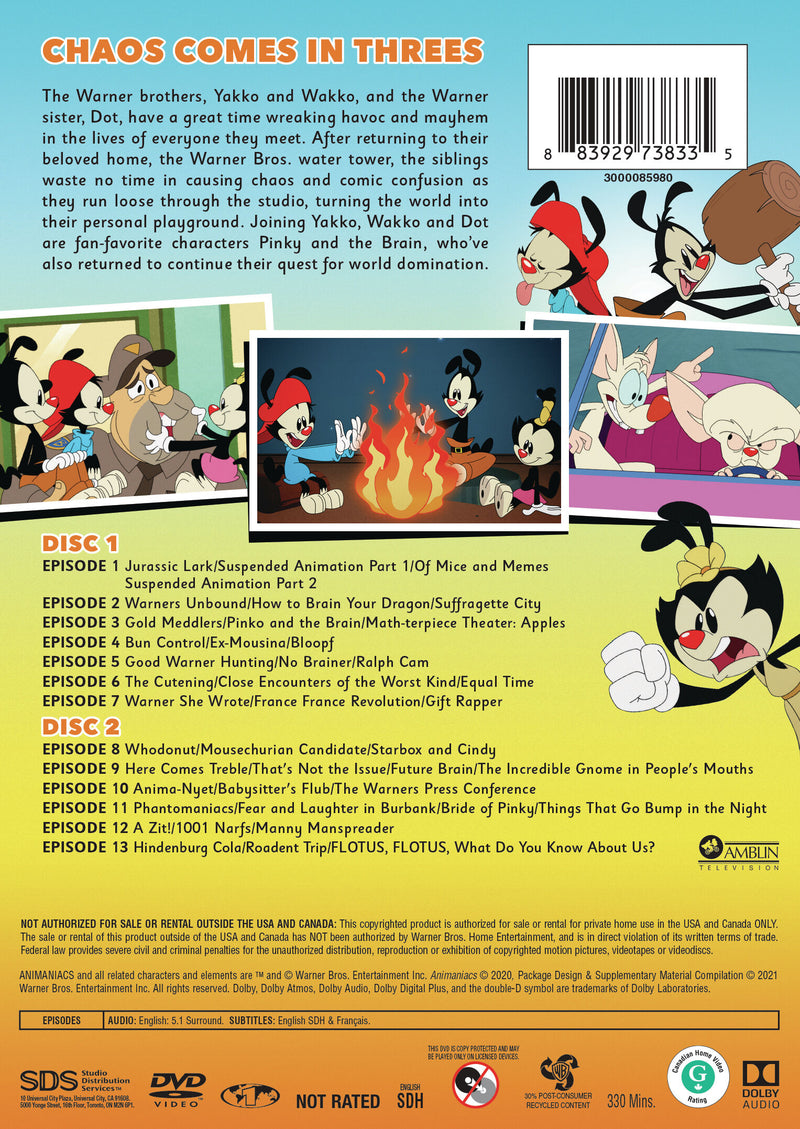 Animaniacs: Season One [DVD]