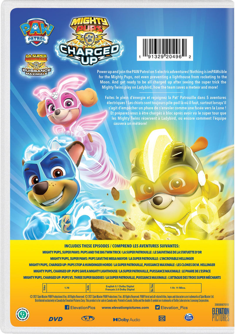 PAW Patrol: Mighty Pups - Charged Up [DVD]