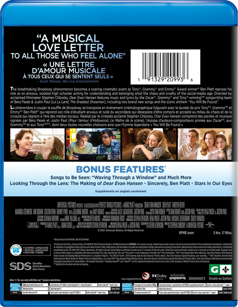 Dear Evan Hansen (Blu-ray + DVD) [Blu-Ray]