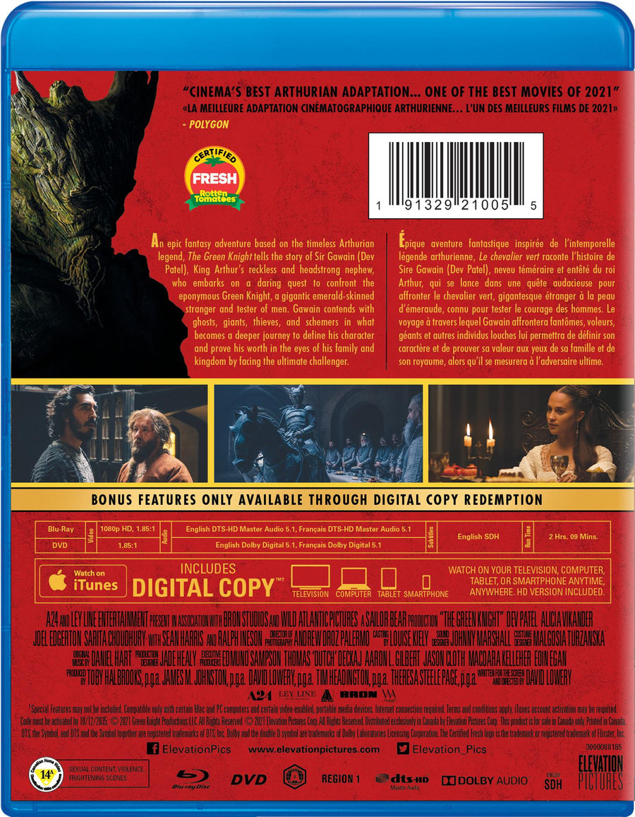 The Green Knight - Blu-ray + DVD + Digital [Blu-Ray]