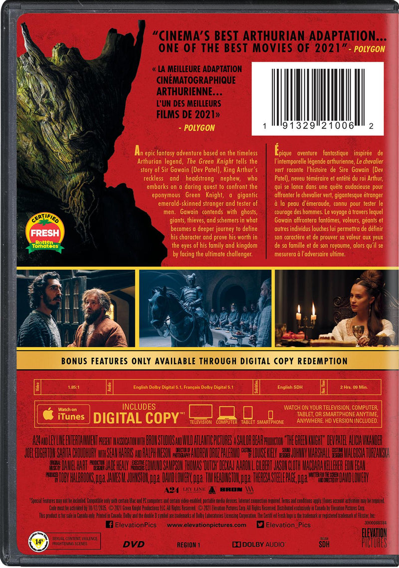 The Green Knight - DVD + Digital [DVD]
