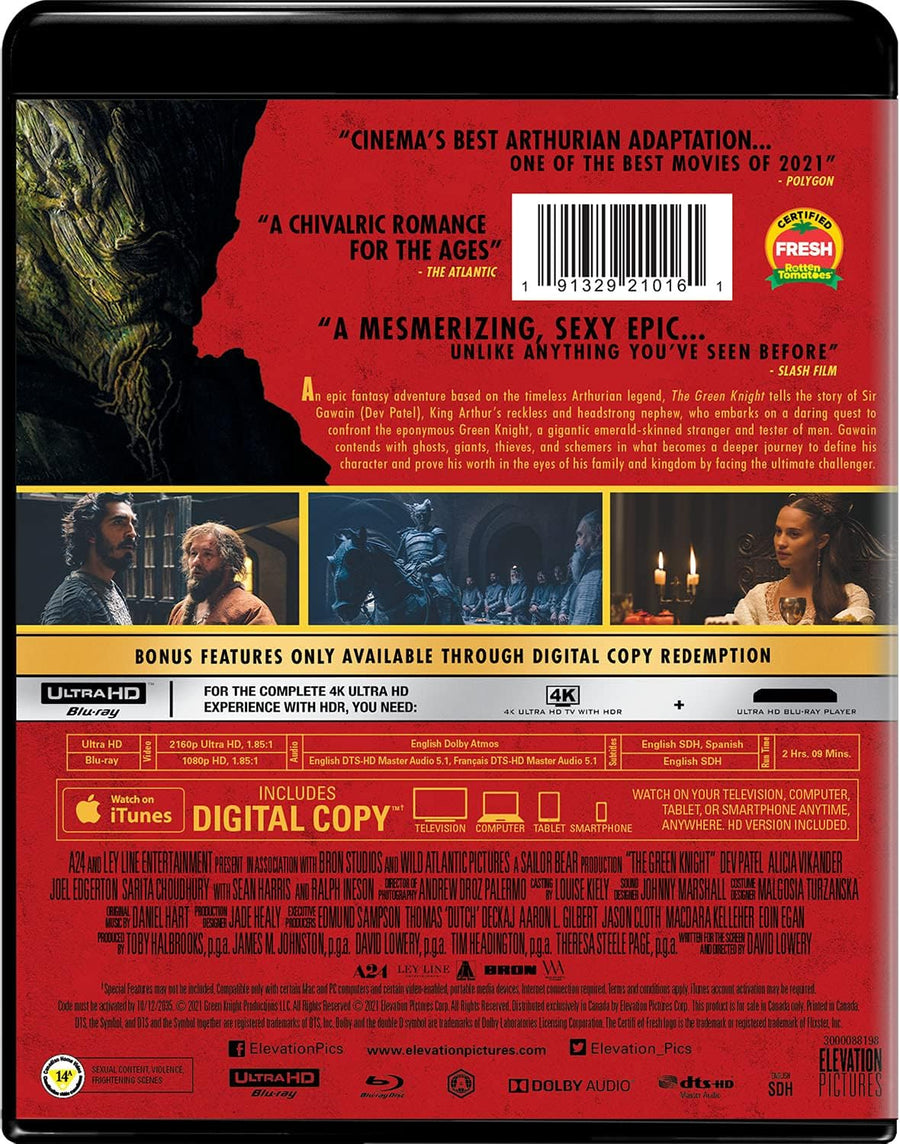 The Green Knight - 4K Ultra HD + Blu-ray + Digital [UHD]