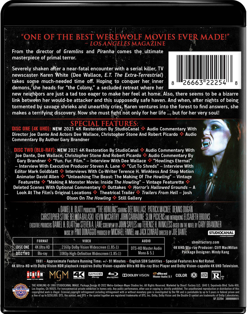 The Howling - Collector's Edition 4K Ultra HD + Blu-ray [UHD]