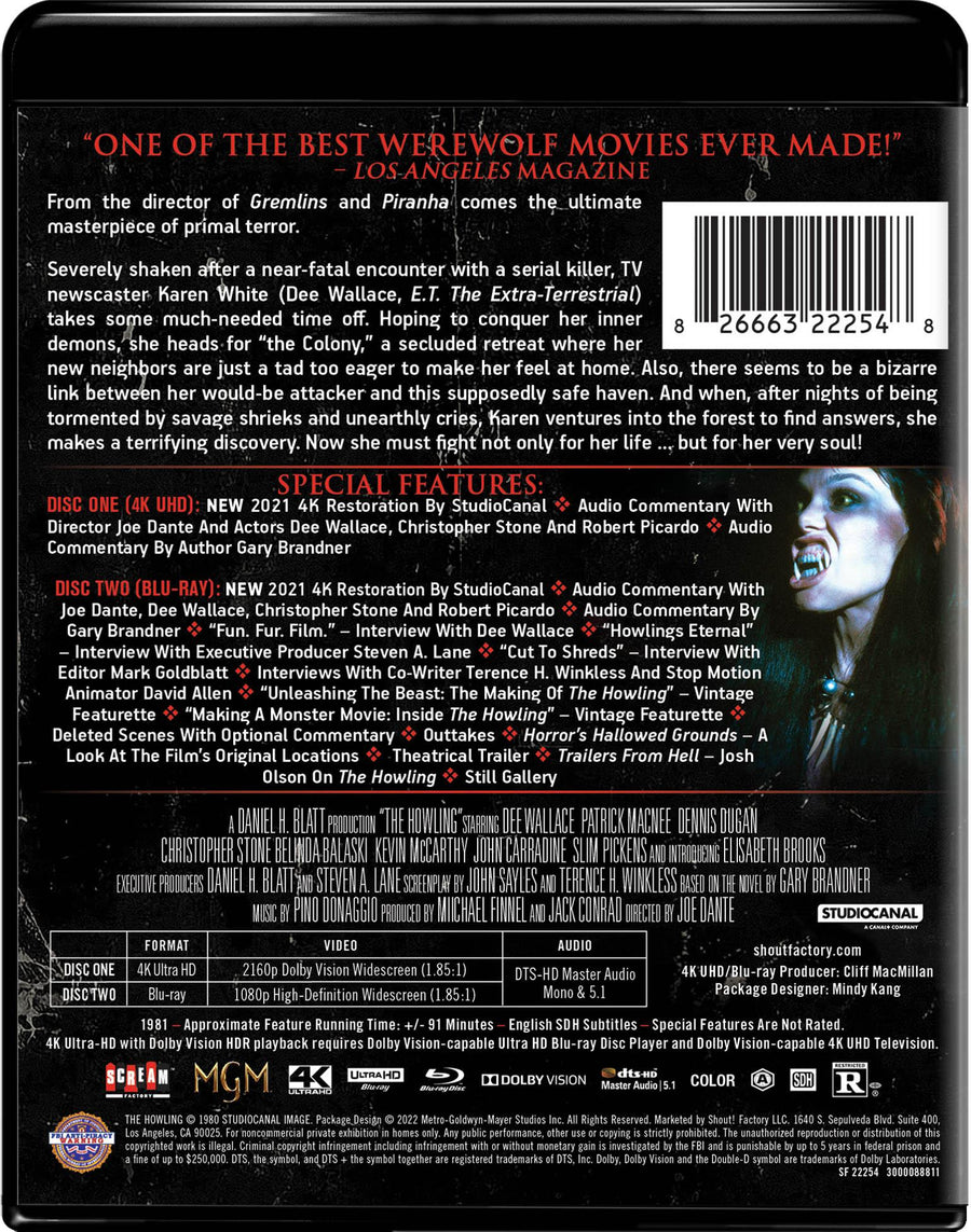The Howling - Collector's Edition 4K Ultra HD + Blu-ray [UHD]