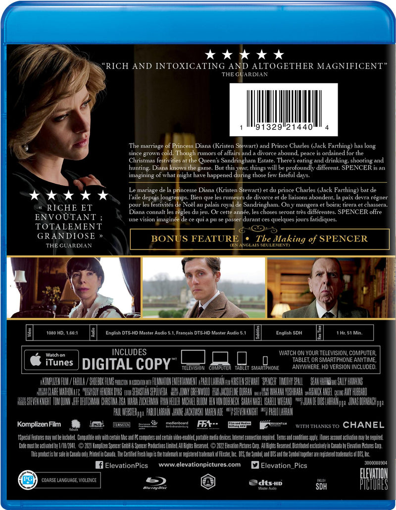 Spencer - Blu-ray + Digital [Blu-Ray]