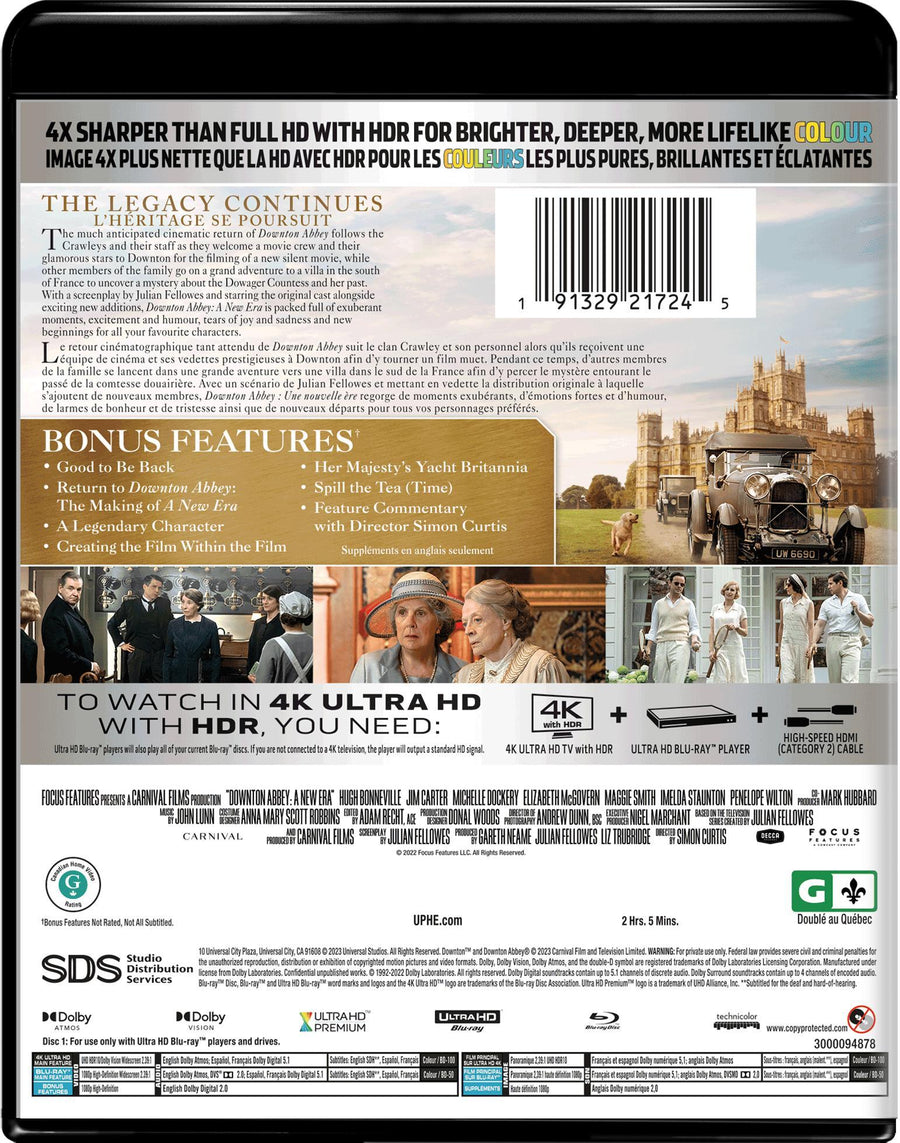 Downton Abbey: A New Era (4K Ultra HD + Blu-ray) [UHD]