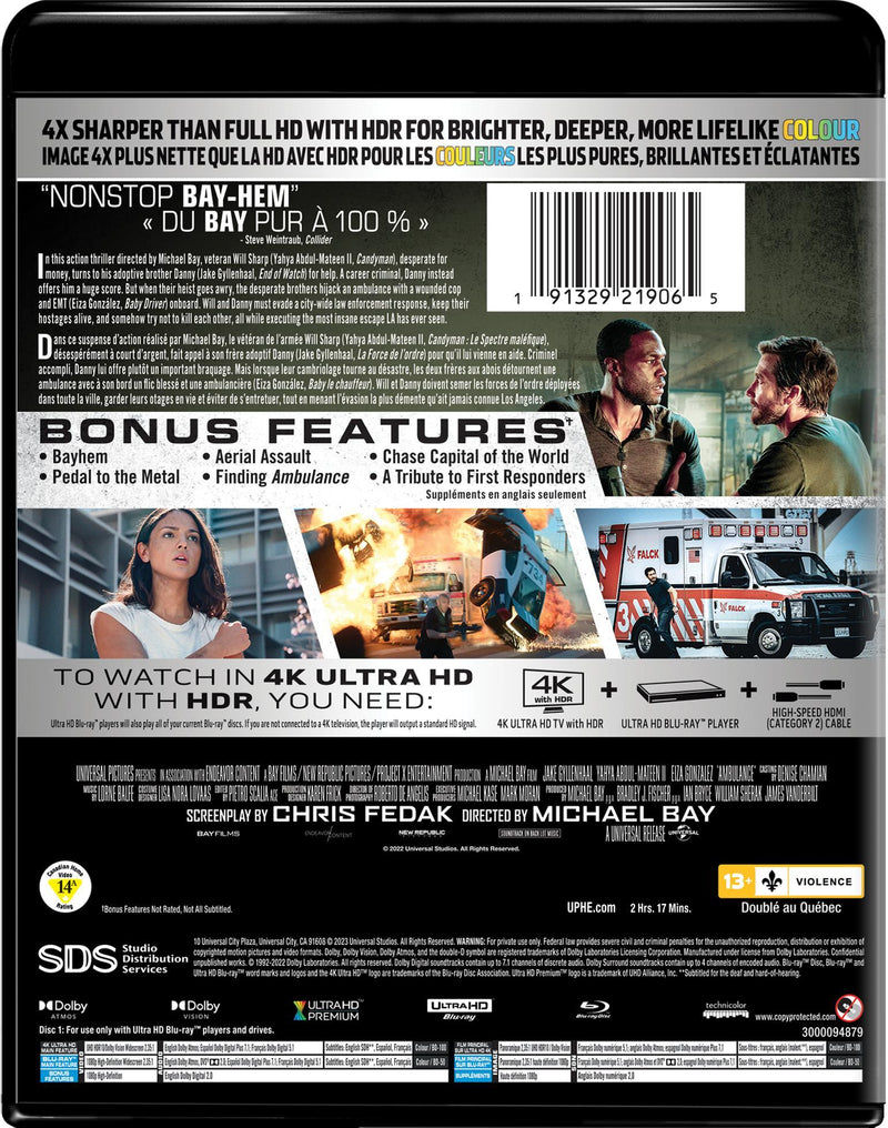 Ambulance (4K Ultra HD + Blu-ray) [UHD]