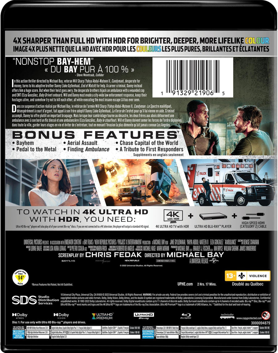 Ambulance (4K Ultra HD + Blu-ray) [UHD]