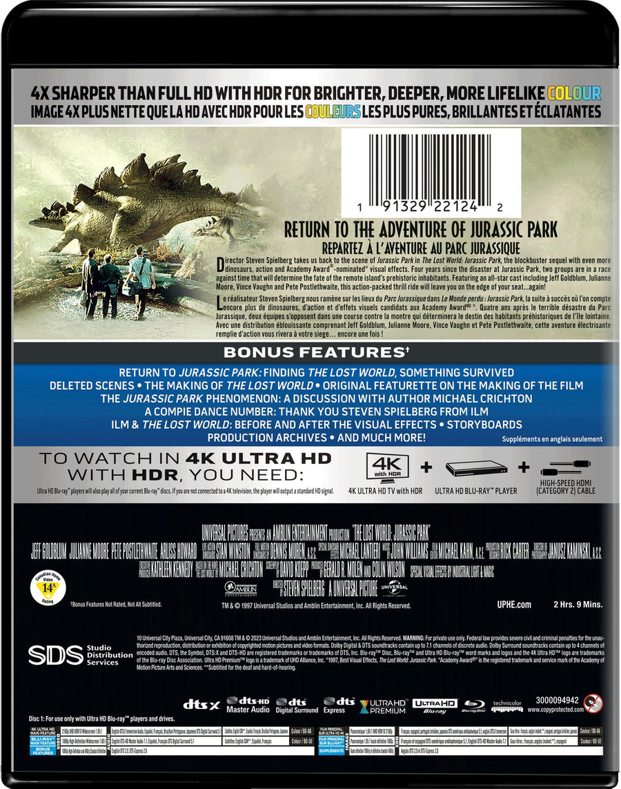 The Lost World: Jurassic Park (4K Ultra HD + Blu-ray) [UHD]