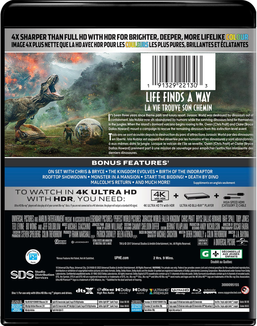 Jurassic World: Fallen Kingdom (4K Ultra HD + Blu-ray) [UHD]