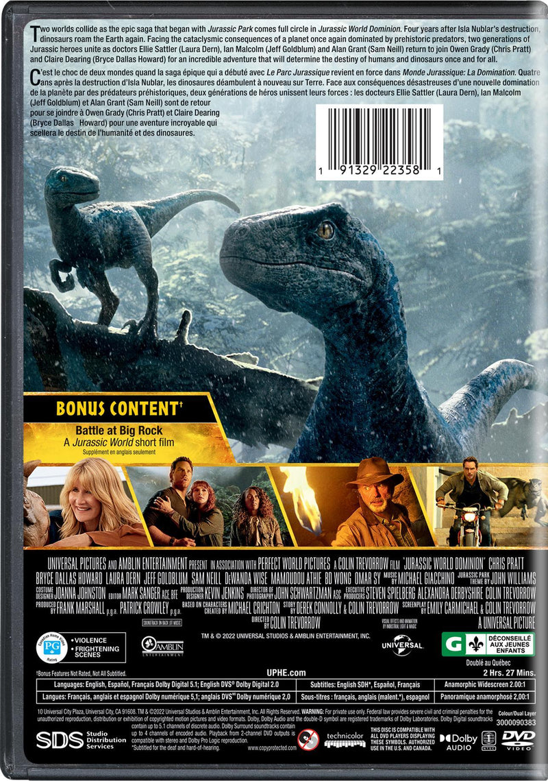 Jurassic World Dominion [DVD]