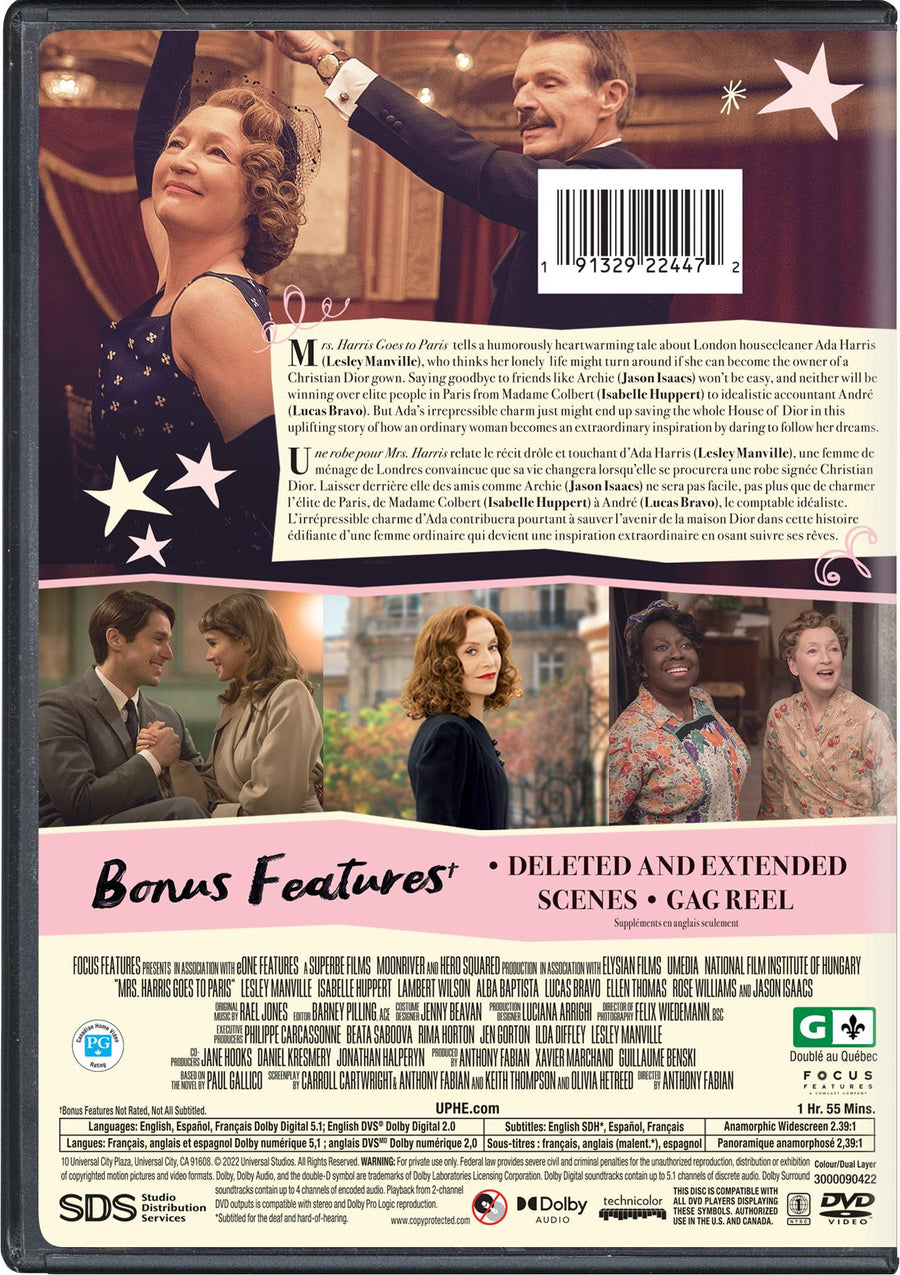 Mrs. Harris Goes to Paris [DVD]