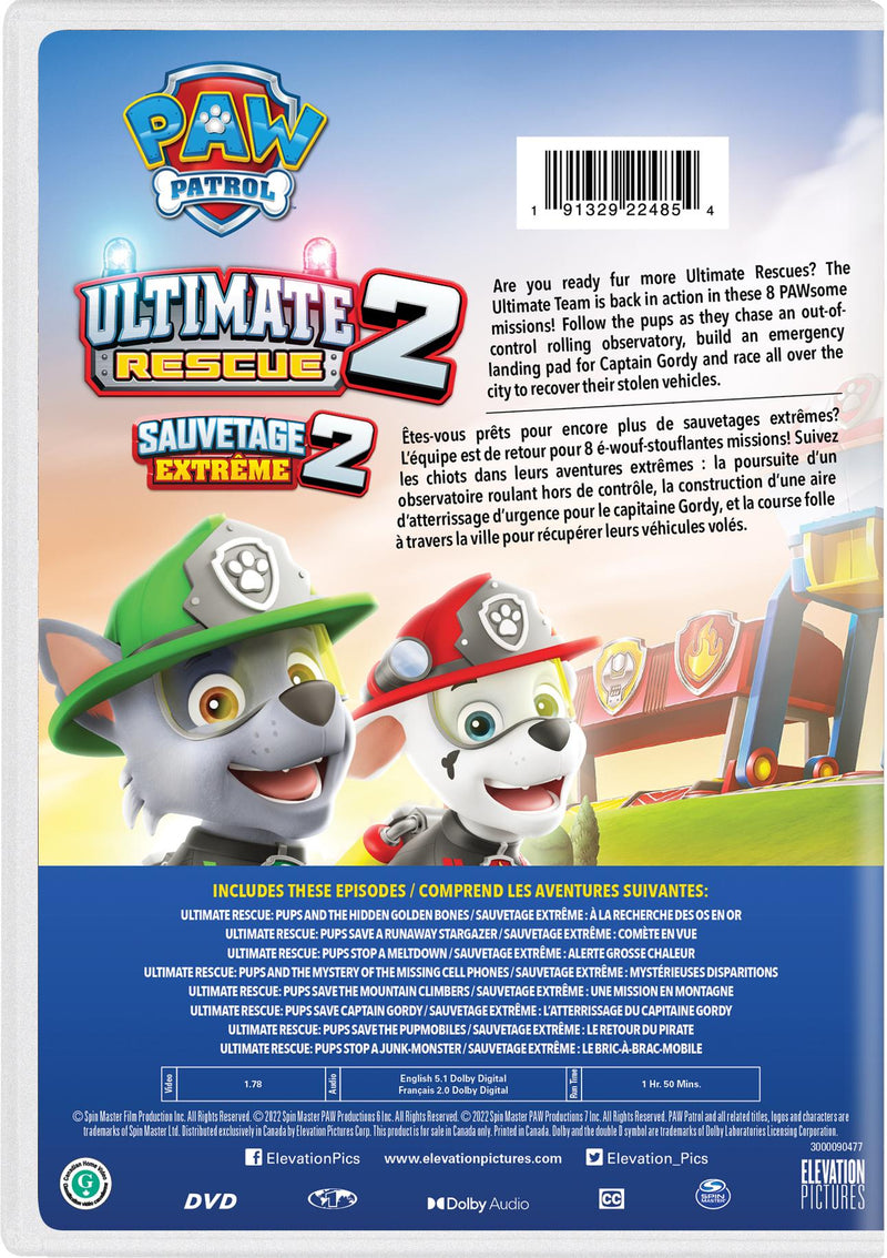 PAW Patrol: Ultimate Rescue 2 [DVD]