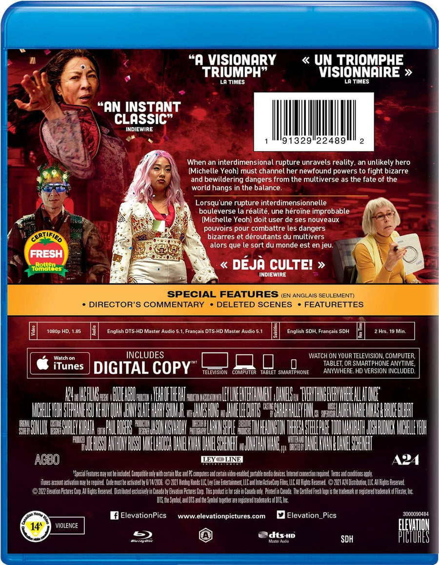 Everything Everywhere All at Once - Blu-ray + Digital [Blu-Ray]