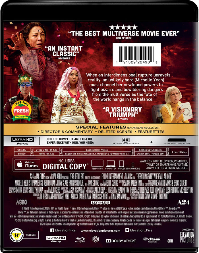 Everything Everywhere All at Once - 4K Ultra HD + Blu-ray + Digital [UHD]