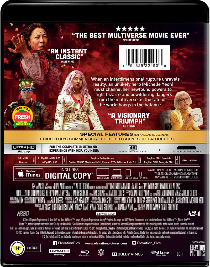 Everything Everywhere All at Once - 4K Ultra HD + Blu-ray + Digital [UHD]