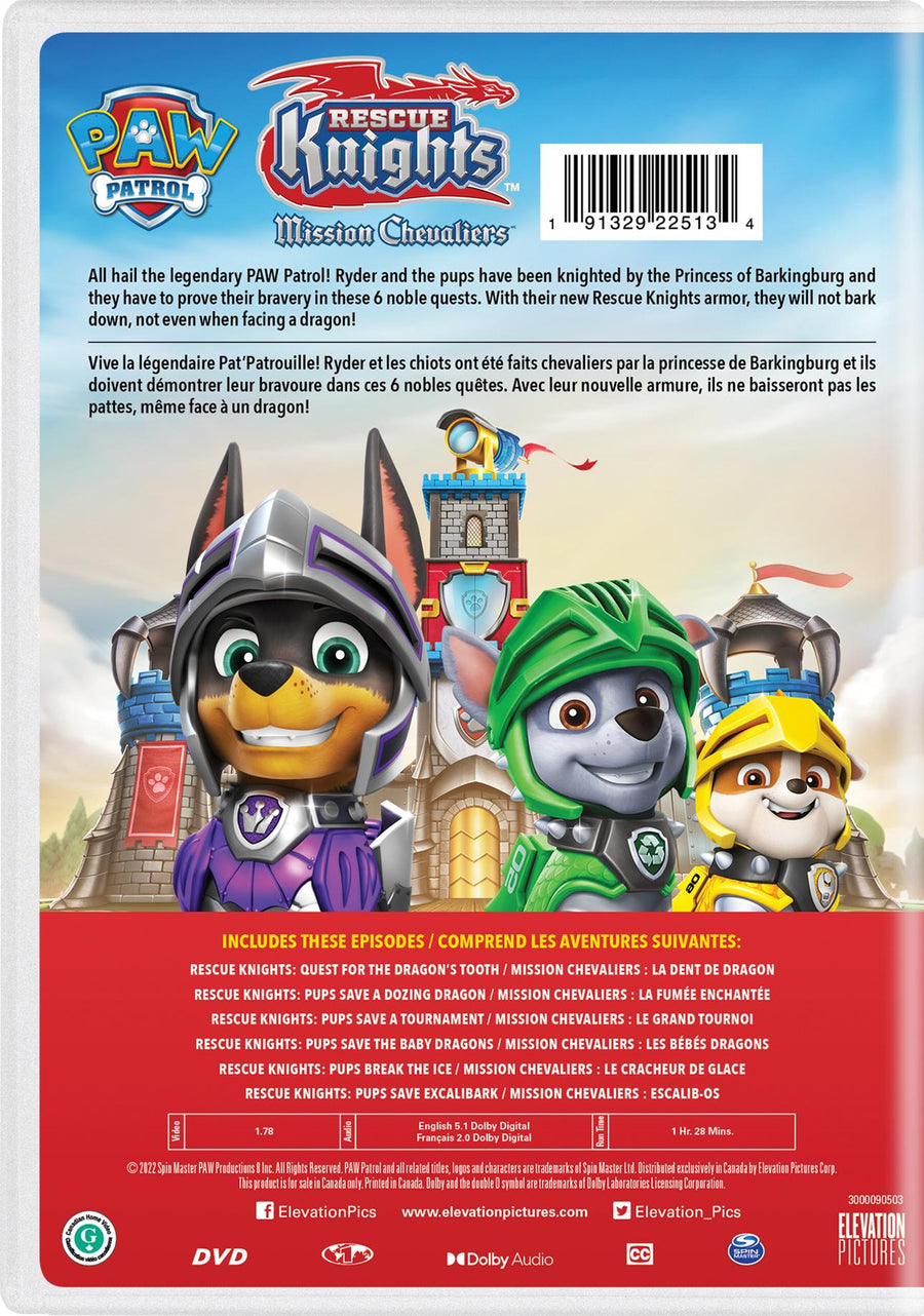 PAW Patrol: Rescue Knights [DVD]